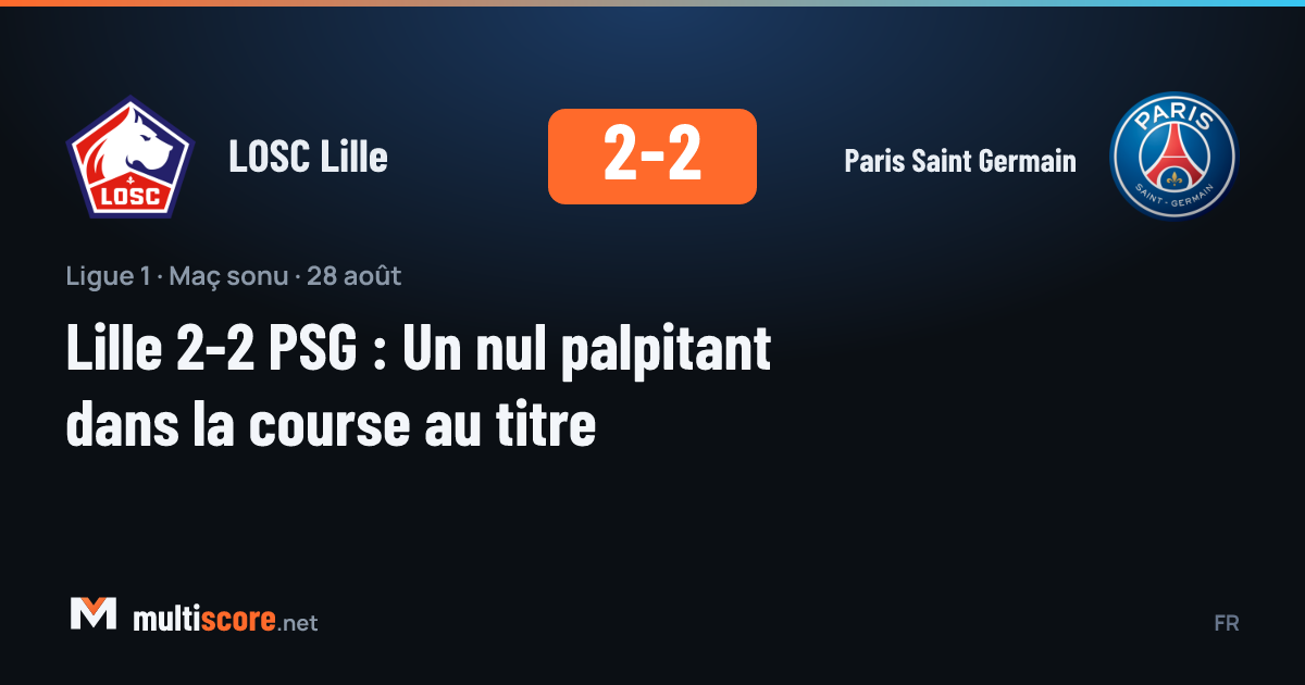 LOSC Lille ile Paris Saint-Germain arasındaki Ligue 1 maçından bir kare