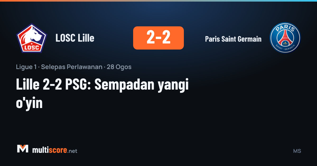 LOSC Lille ile Paris Saint-Germain arasındaki Ligue 1 maçından bir kare