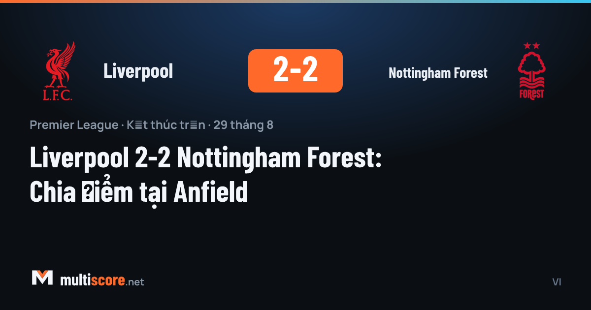 Liverpool - Nottingham Forest Premier League maçı