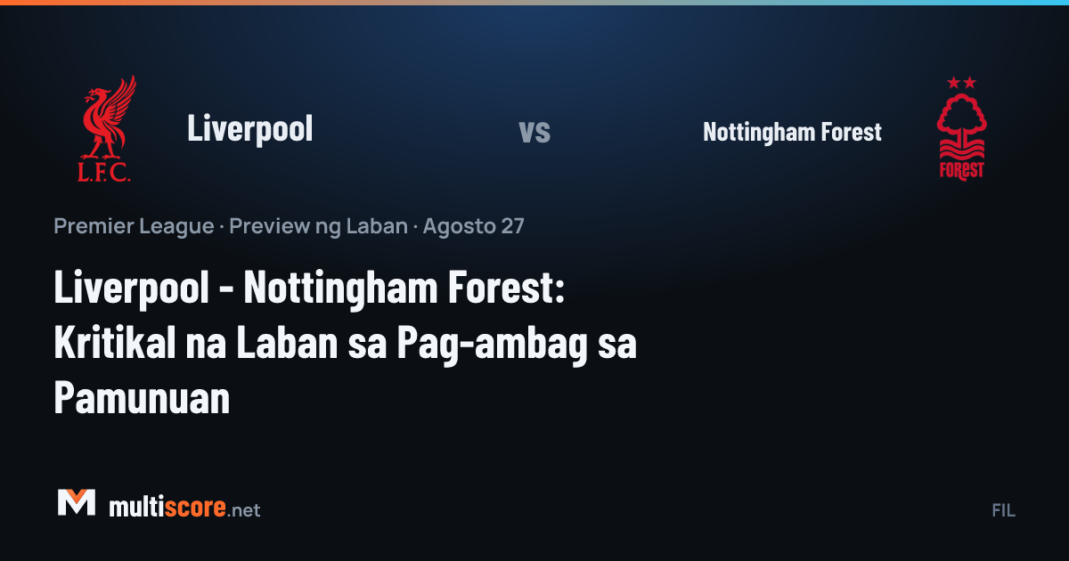 Liverpool ve Nottingham Forest oyuncuları Premier League maçında mücadele ediyor