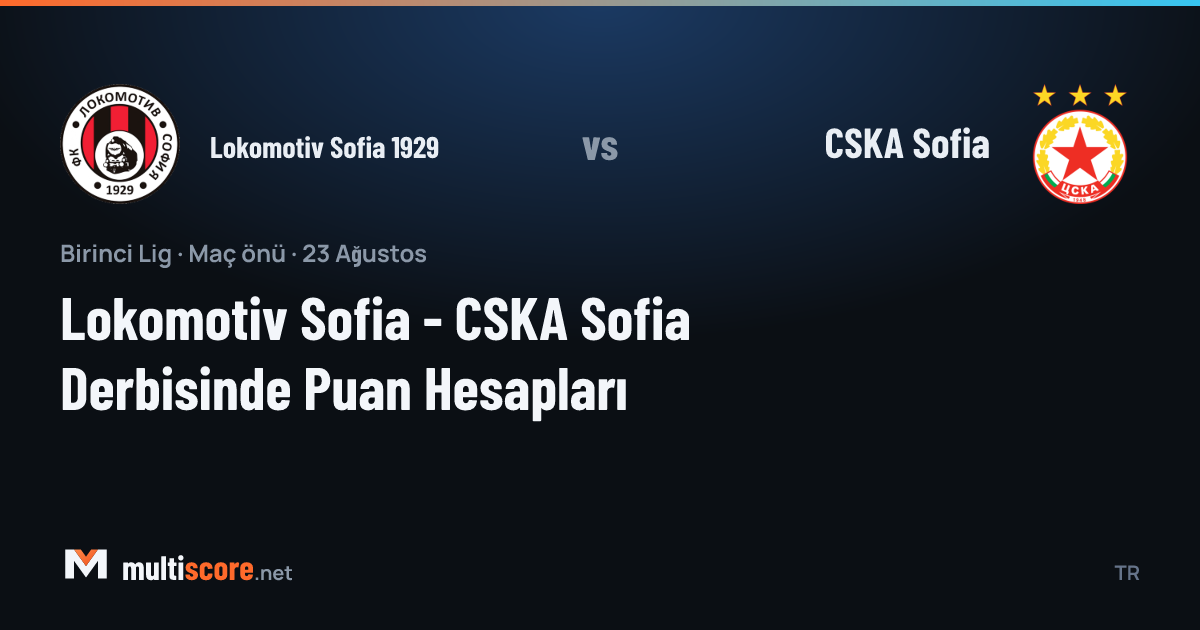 Lokomotiv Sofia ve CSKA Sofia oyuncuları derbi maçında mücadele ediyor