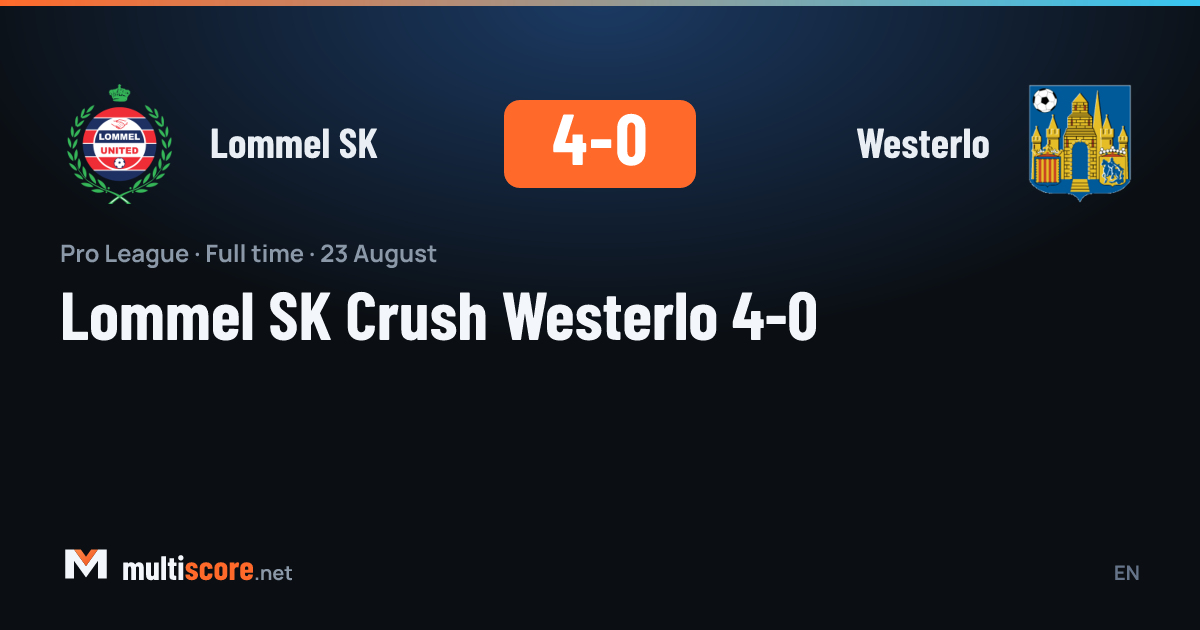 Lommel SK ve Westerlo arasındaki Pro League maçı