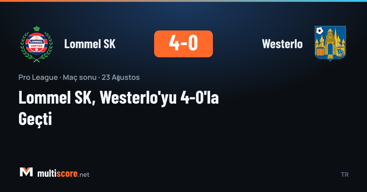 Lommel SK ve Westerlo arasındaki Pro League maçı