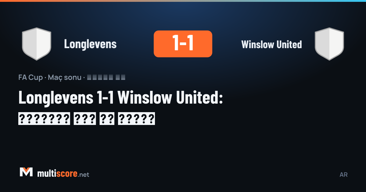 Longlevens - Winslow United FA Cup maçından bir kare