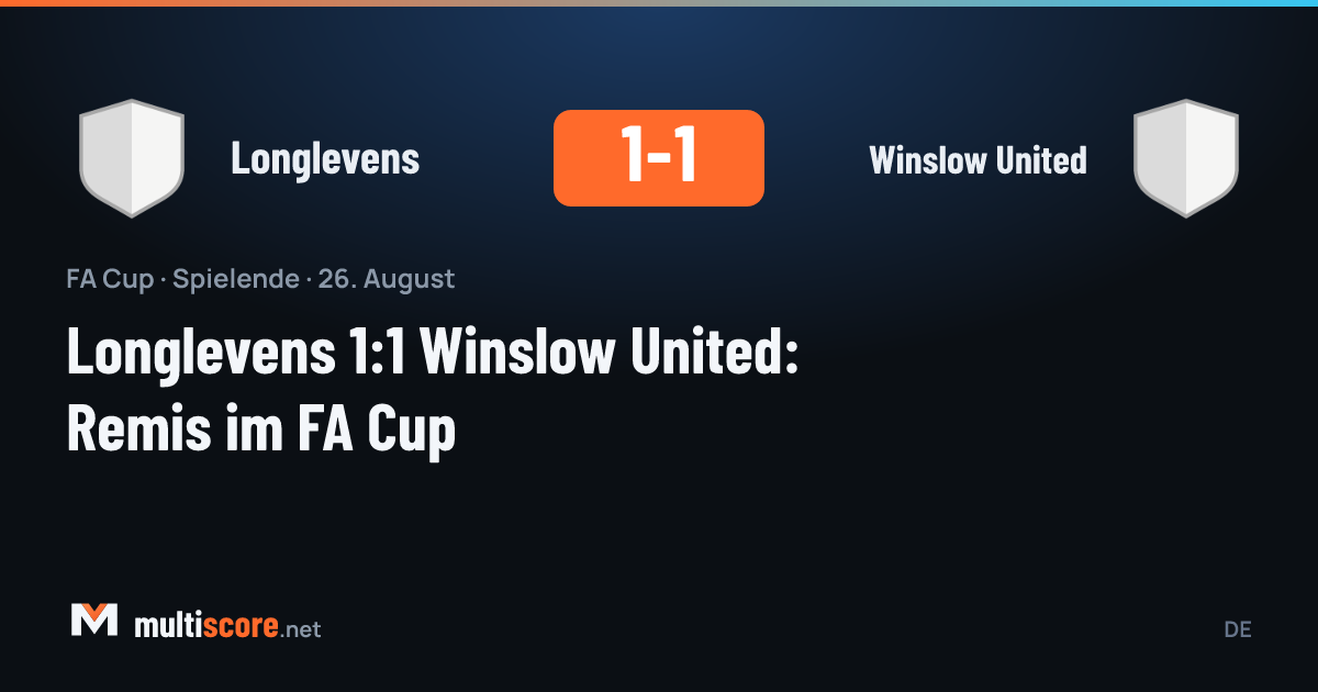 Longlevens - Winslow United FA Cup maçından bir kare