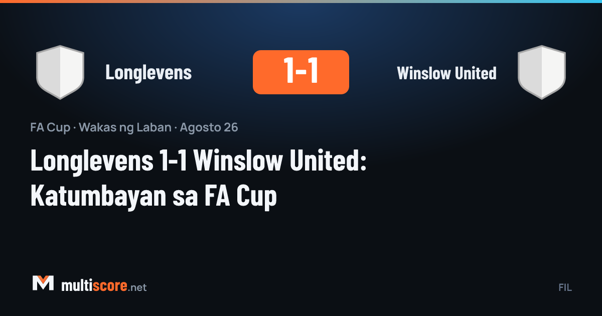 Longlevens - Winslow United FA Cup maçından bir kare