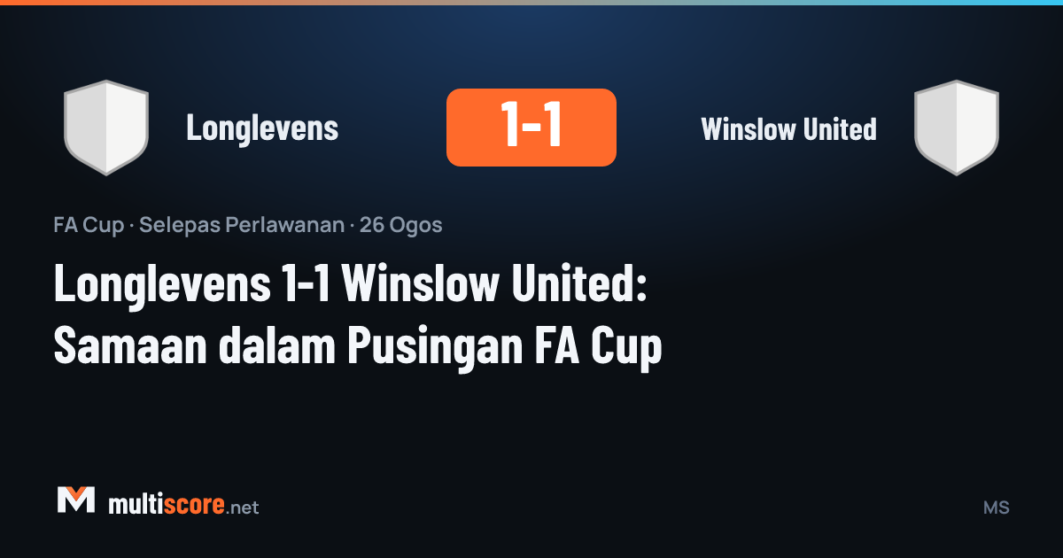 Longlevens - Winslow United FA Cup maçından bir kare