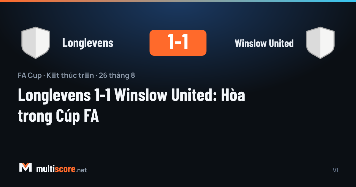 Longlevens - Winslow United FA Cup maçından bir kare