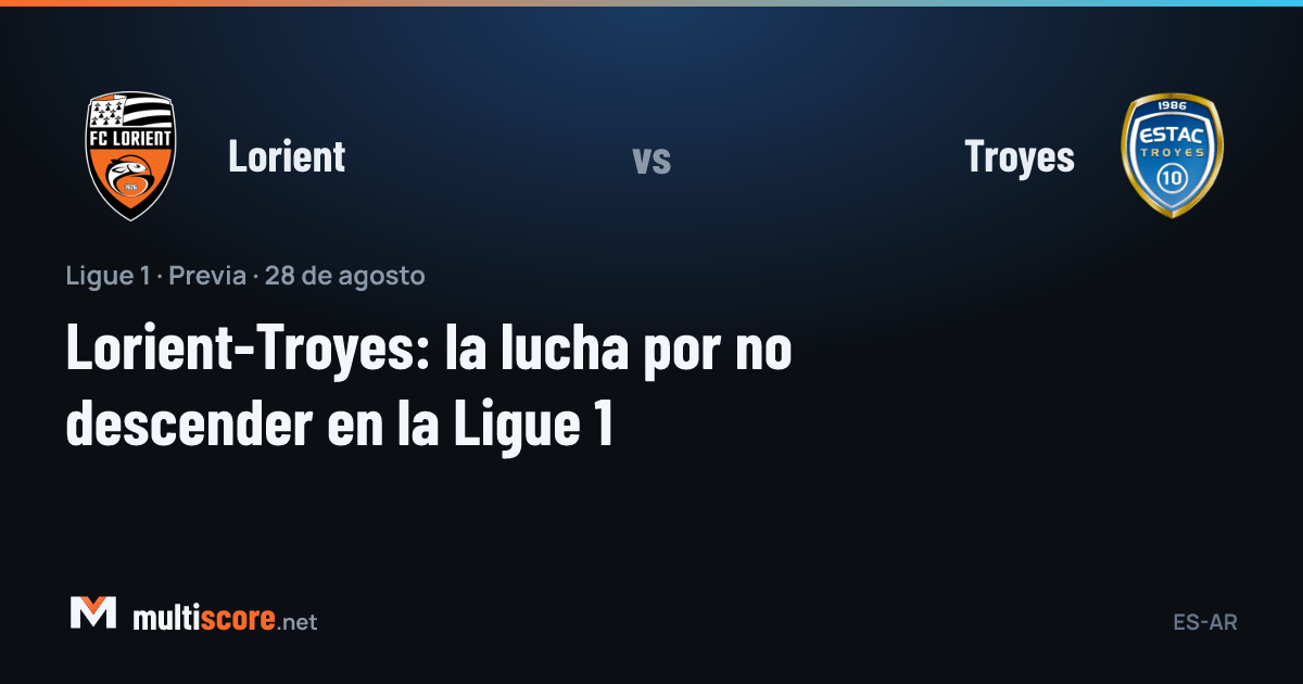 Lorient ve Troyes oyuncuları Ligue 1 maçında mücadele ediyor