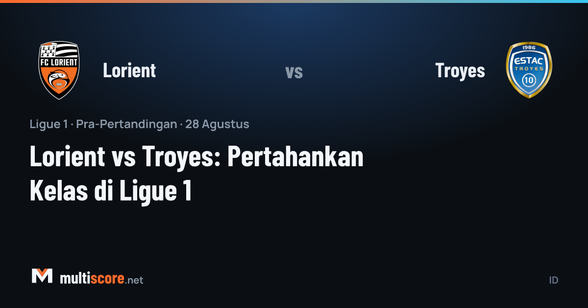 Lorient ve Troyes oyuncuları Ligue 1 maçında mücadele ediyor