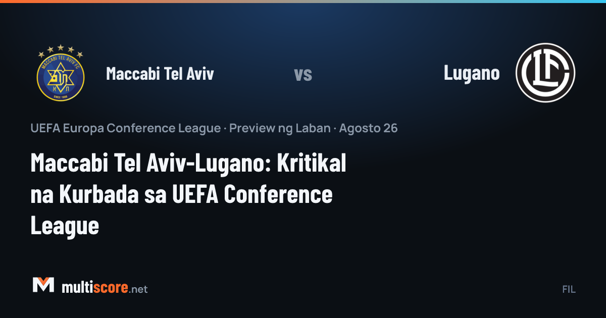 Maccabi Tel Aviv ve Lugano oyuncuları Konferans Ligi maçı öncesi sahada