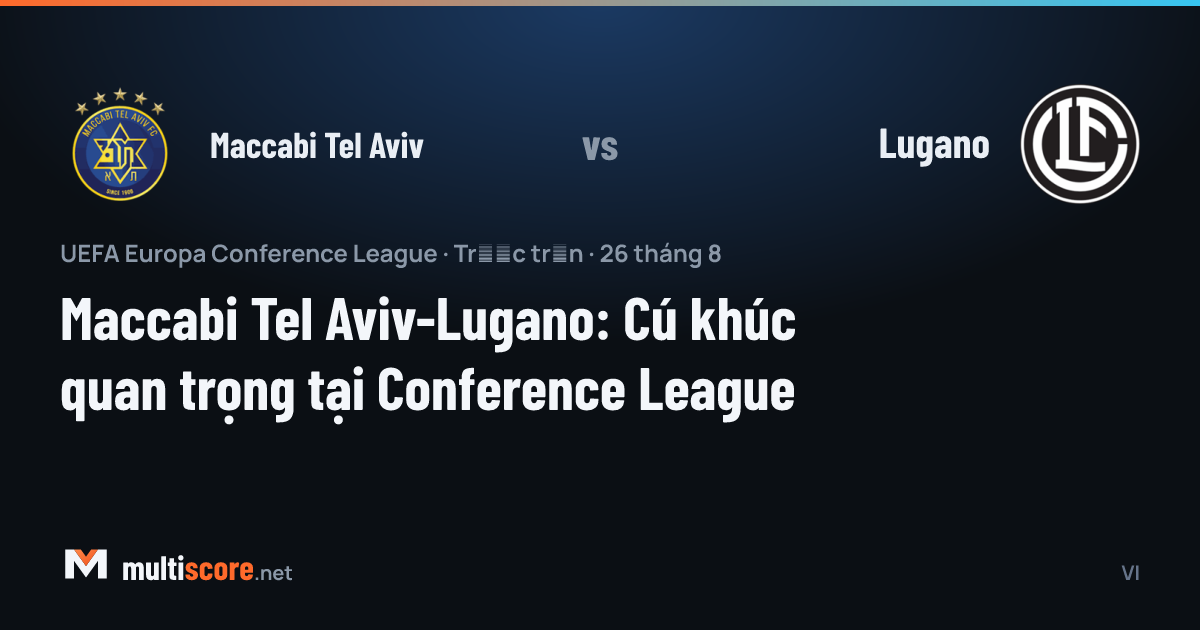 Maccabi Tel Aviv ve Lugano oyuncuları Konferans Ligi maçı öncesi sahada
