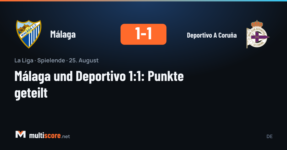 Málaga ve Deportivo A Coruña futbolcuları mücadele ediyor