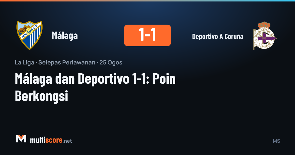 Málaga ve Deportivo A Coruña futbolcuları mücadele ediyor