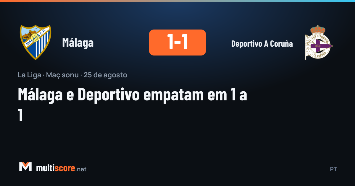 Málaga ve Deportivo A Coruña futbolcuları mücadele ediyor