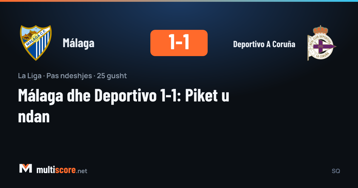 Málaga ve Deportivo A Coruña futbolcuları mücadele ediyor