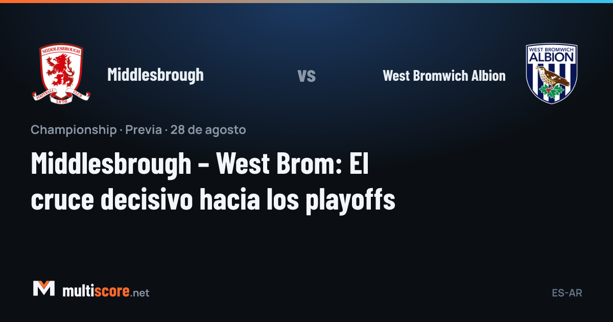 Middlesbrough ve West Bromwich Albion oyuncuları maç önü sahada