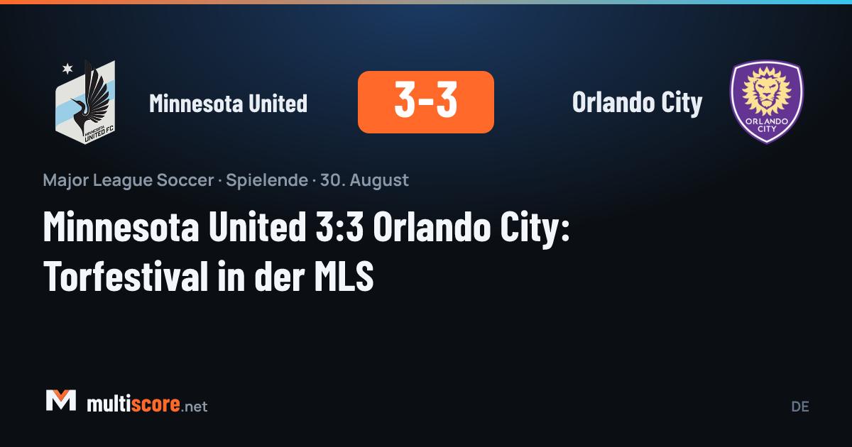 Minnesota United ve Orlando City arasında oynanan MLS maçı
