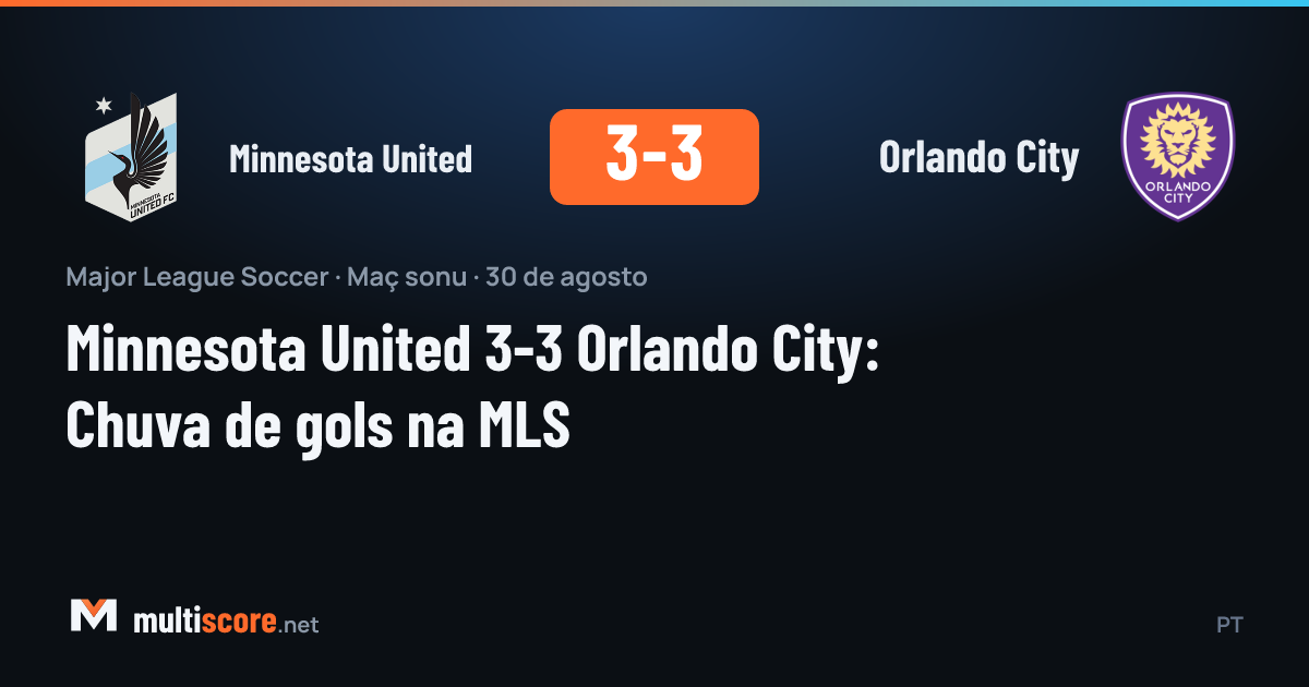 Minnesota United ve Orlando City arasında oynanan MLS maçı