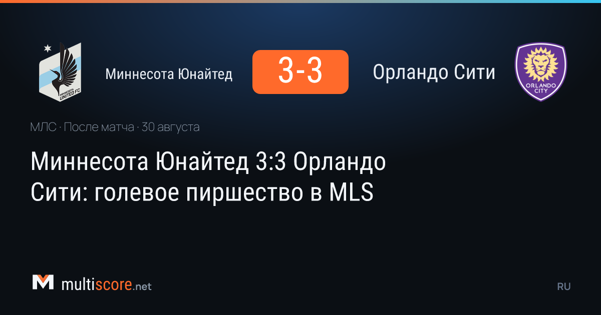 Minnesota United ve Orlando City arasında oynanan MLS maçı