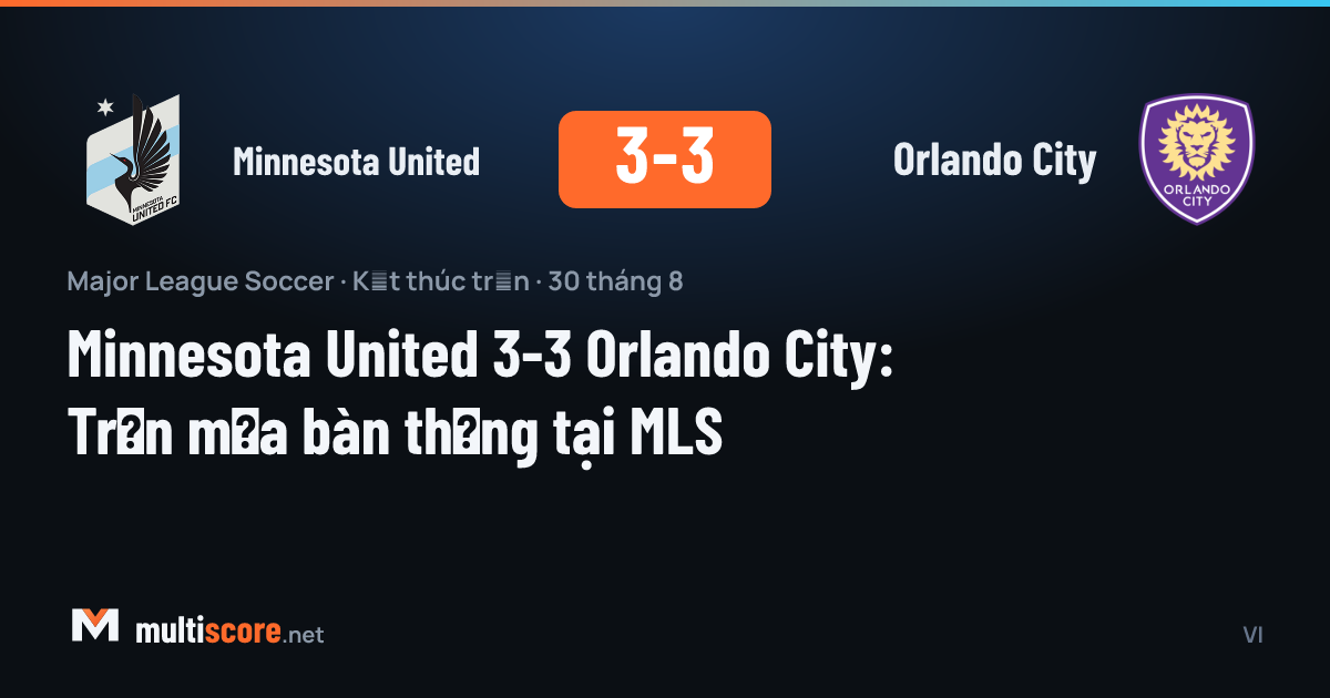Minnesota United ve Orlando City arasında oynanan MLS maçı