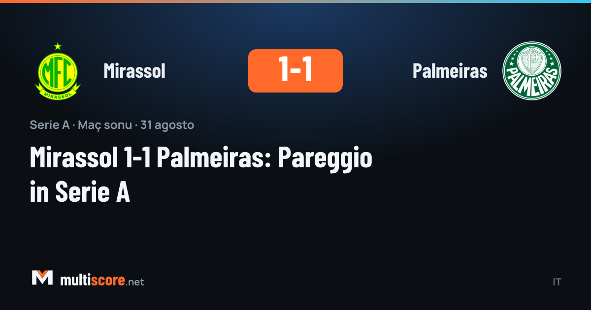 Mirassol ve Palmeiras futbolcularının Serie A maçında top mücadelesi