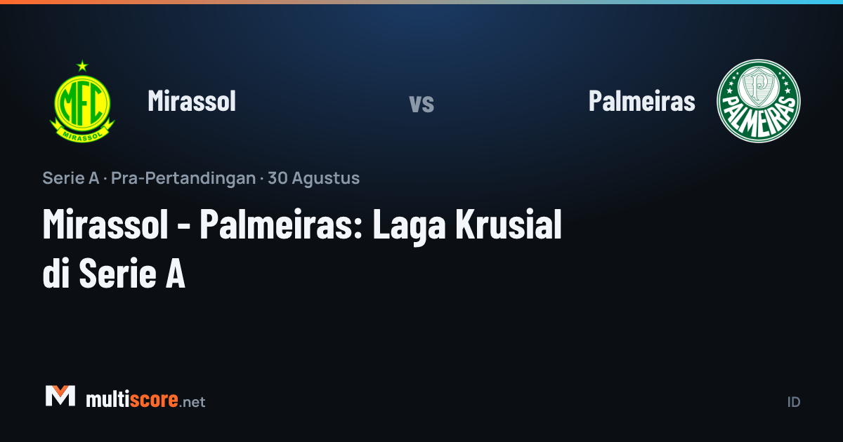 Mirassol - Palmeiras Serie A maç öncesi