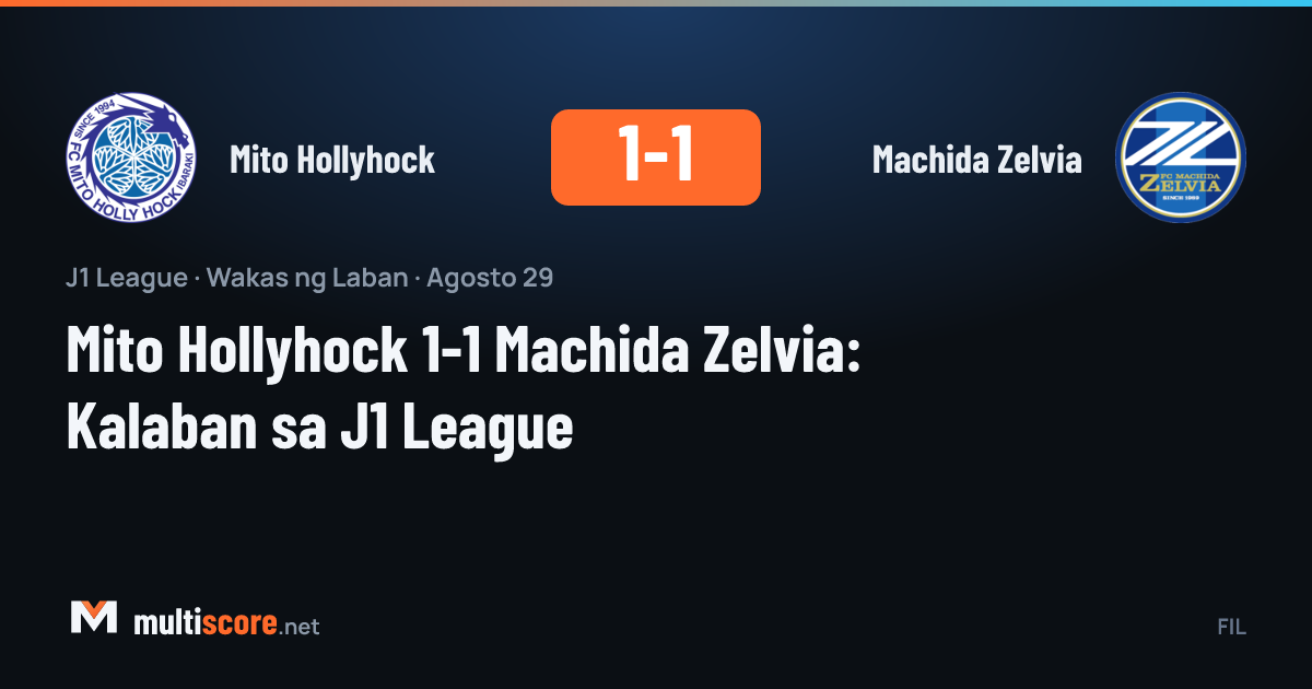 Mito Hollyhock ve Machida Zelvia arasında oynanan J1 League maçından bir kare