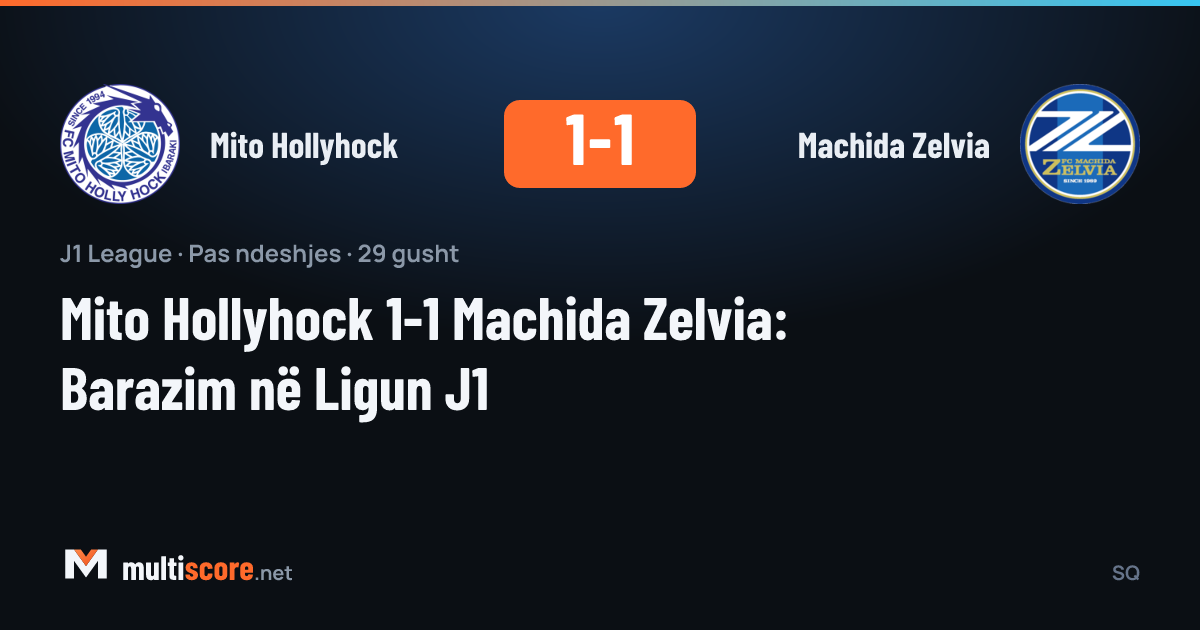 Mito Hollyhock ve Machida Zelvia arasında oynanan J1 League maçından bir kare