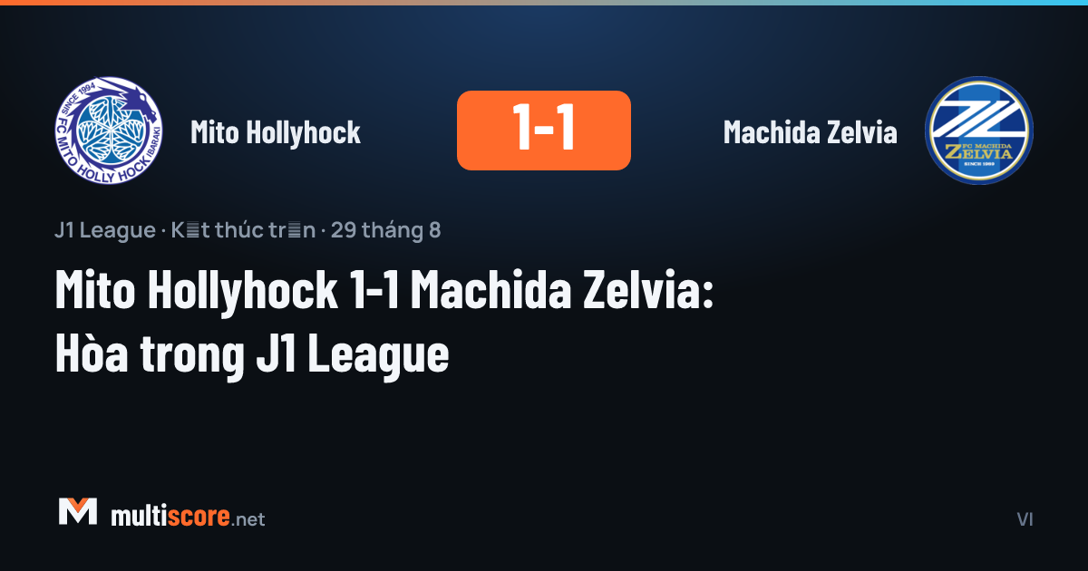 Mito Hollyhock ve Machida Zelvia arasında oynanan J1 League maçından bir kare