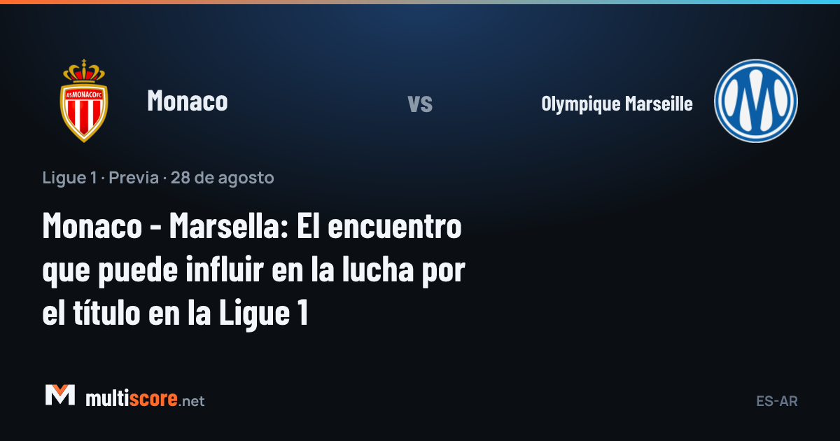 Monaco ve Olympique Marseille oyuncuları Ligue 1 maçında mücadele ediyor