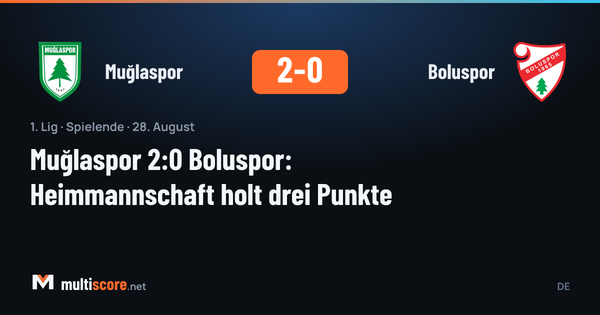 Muğlaspor - Boluspor maçından bir kare