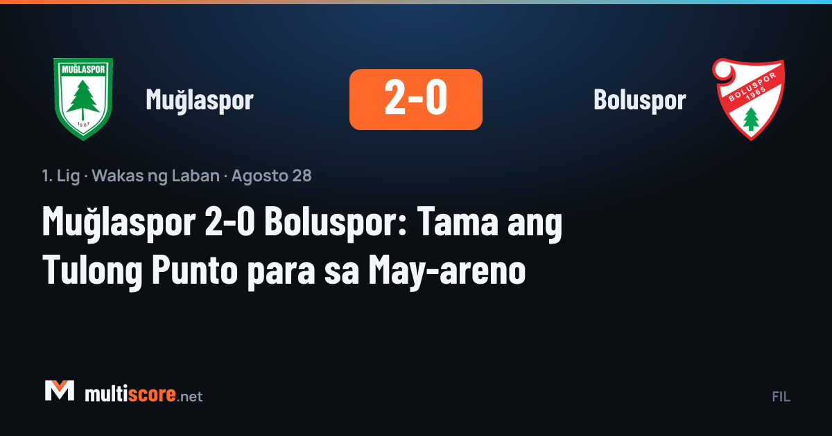 Muğlaspor - Boluspor maçından bir kare