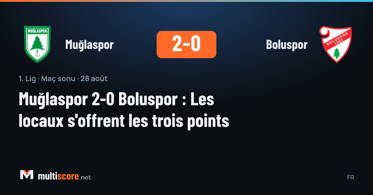 Muğlaspor - Boluspor maçından bir kare