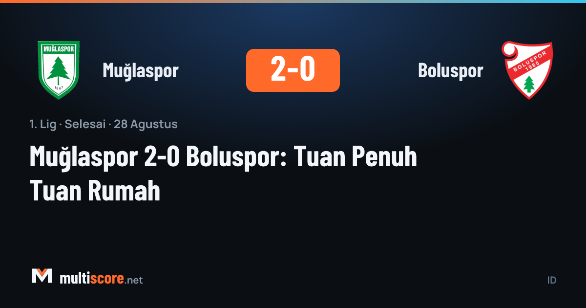 Muğlaspor - Boluspor maçından bir kare