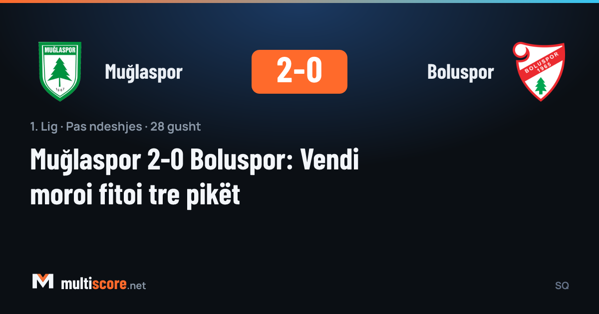 Muğlaspor - Boluspor maçından bir kare