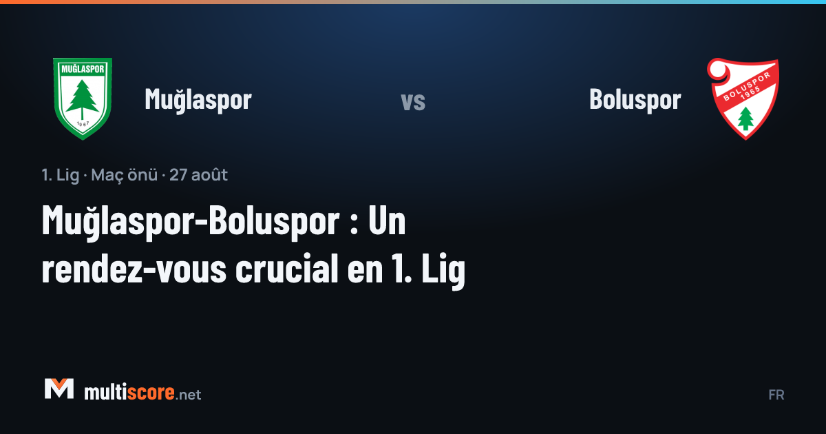 Muğlaspor ve Boluspor futbolcuları 1. Lig maçında mücadele ediyor