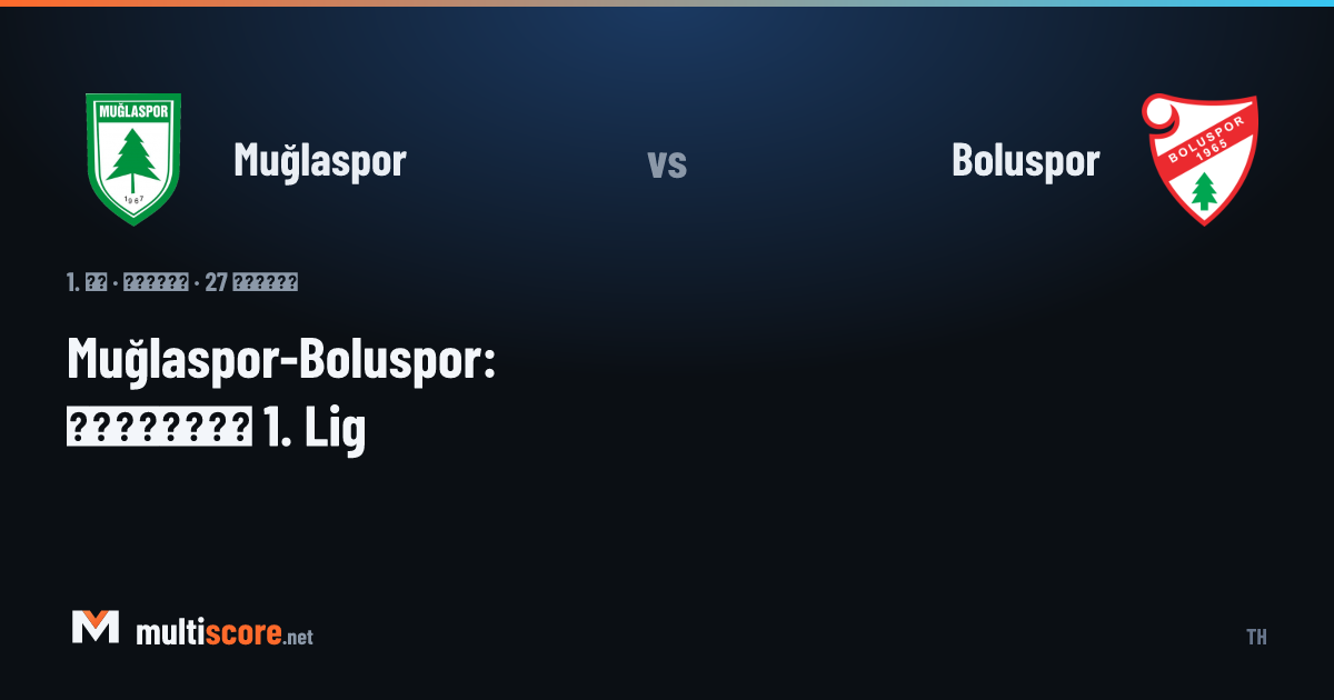 Muğlaspor ve Boluspor futbolcuları 1. Lig maçında mücadele ediyor