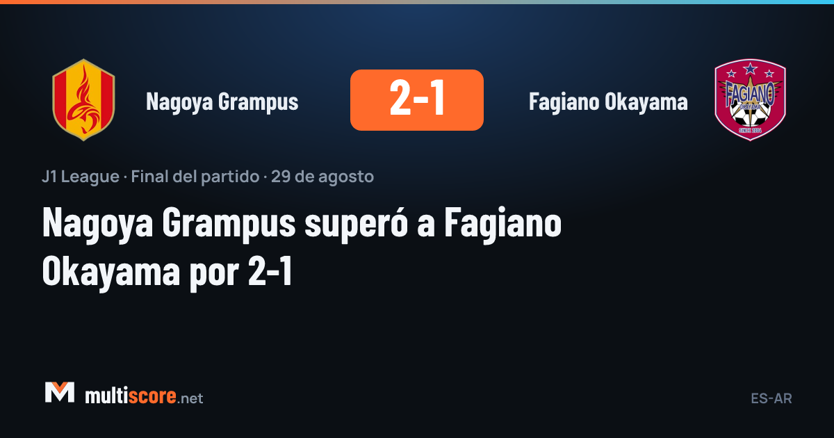 Nagoya Grampus - Fagiano Okayama J1 League maçı