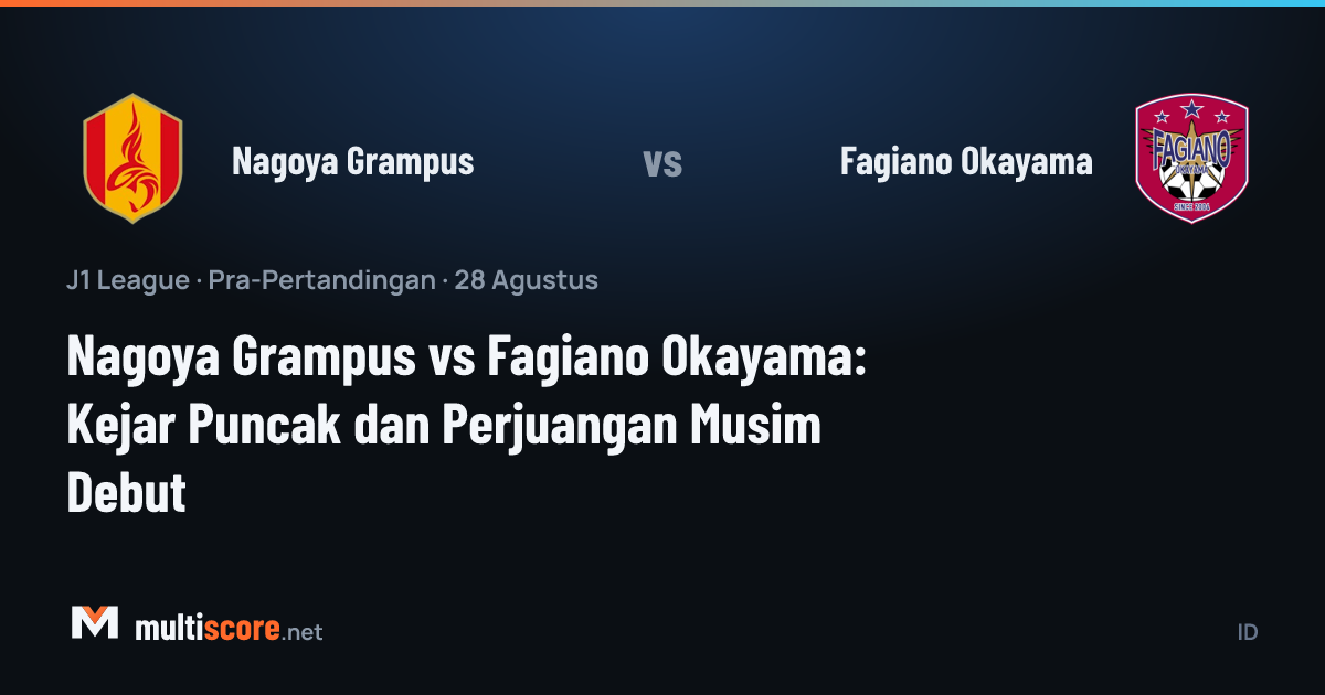 Nagoya Grampus - Fagiano Okayama J1 League maç önü