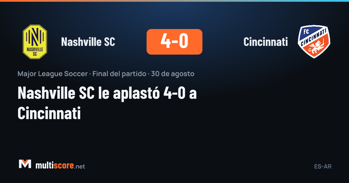 Nashville SC - Cincinnati maçından bir kare