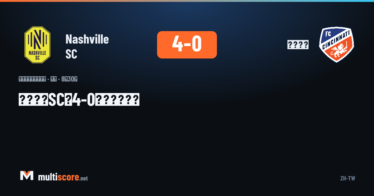 Nashville SC - Cincinnati maçından bir kare
