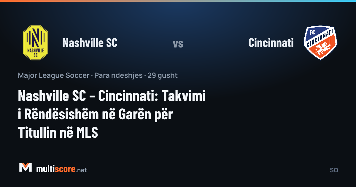 Nashville SC - Cincinnati