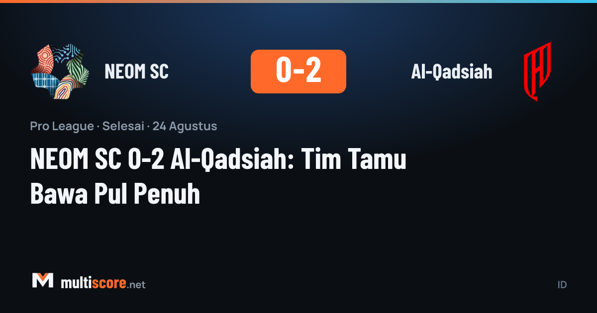 NEOM SC - Al-Qadsiah maçından bir kare