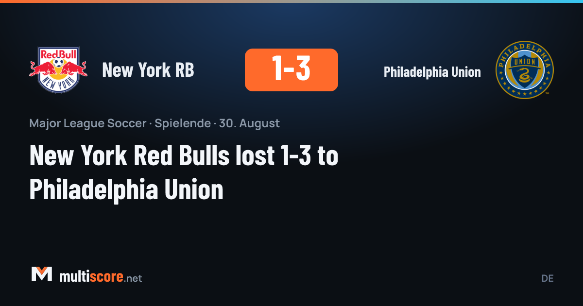 New York Red Bulls - Philadelphia Union maçından bir kare