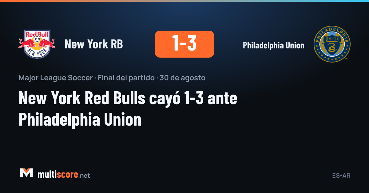 New York Red Bulls - Philadelphia Union maçından bir kare
