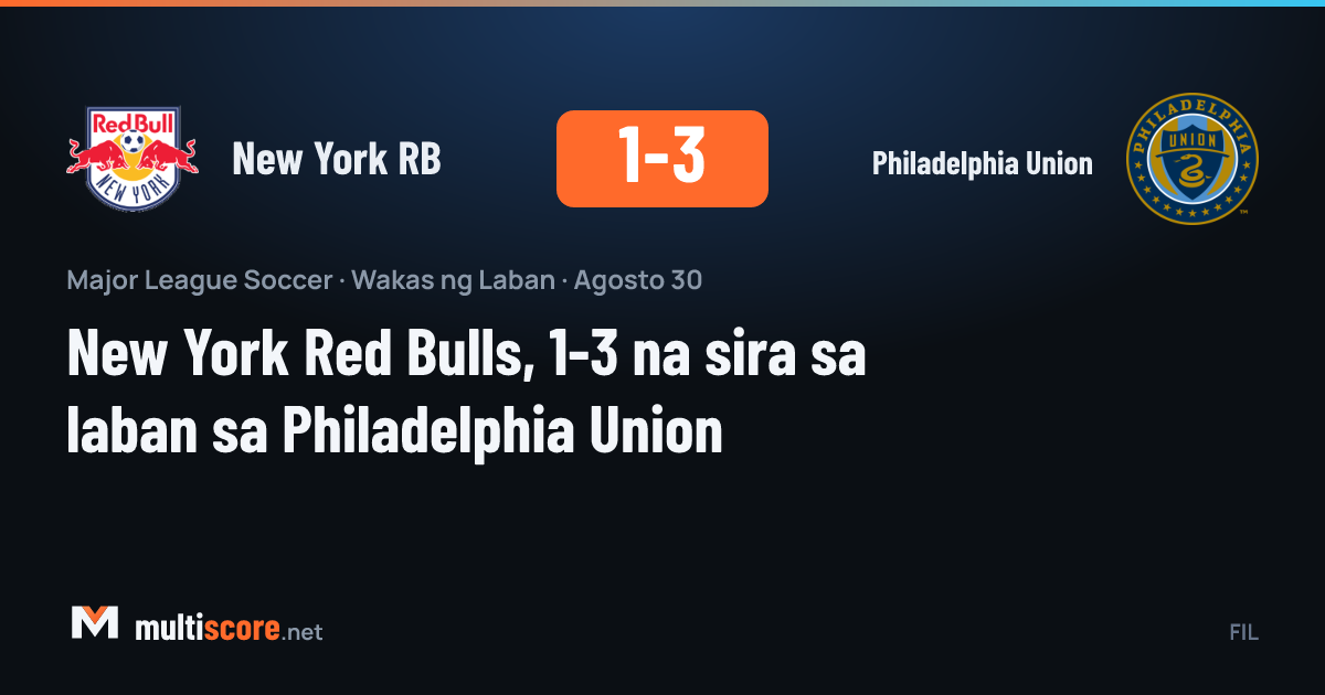 New York Red Bulls - Philadelphia Union maçından bir kare