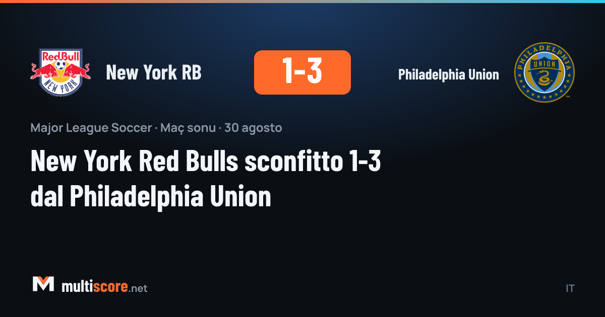 New York Red Bulls - Philadelphia Union maçından bir kare