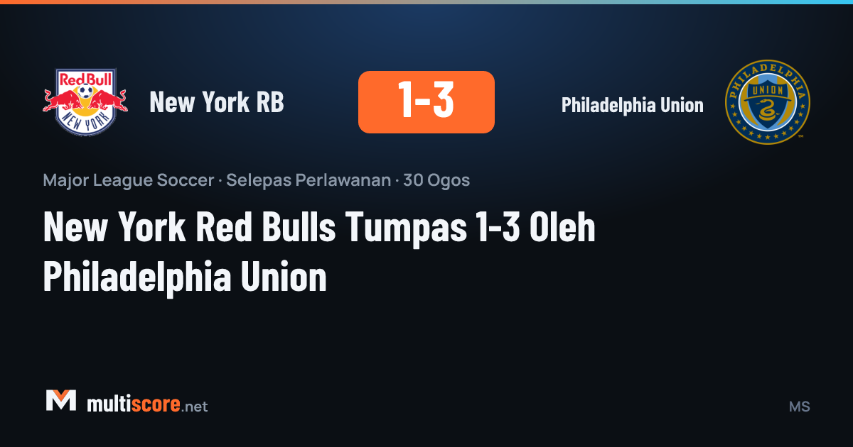 New York Red Bulls - Philadelphia Union maçından bir kare