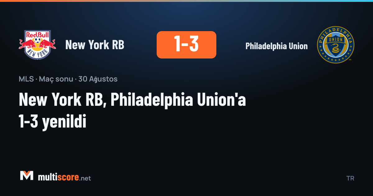 New York Red Bulls - Philadelphia Union maçından bir kare